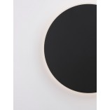 Kinkiet okrągły dekoracyjny Cerchio LED 30cm 1450lm czarny