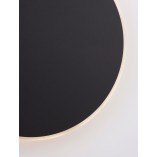 Kinkiet okrągły dekoracyjny Cerchio LED 30cm 1450lm czarny