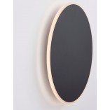 Kinkiet okrągły dekoracyjny Cerchio LED 30cm 1450lm czarny