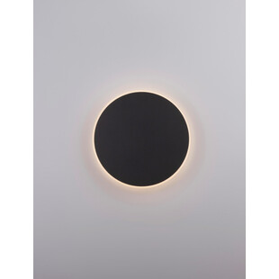 Kinkiet okrągły dekoracyjny Cerchio LED 30cm 1450lm czarny