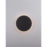 Kinkiet okrągły dekoracyjny Cerchio LED 30cm 1450lm czarny
