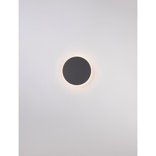 Kinkiet okrągły dekoracyjny Cerchio LED 30cm 1450lm czarny
