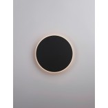 Kinkiet okrągły dekoracyjny Cerchio LED 30cm 1450lm czarny