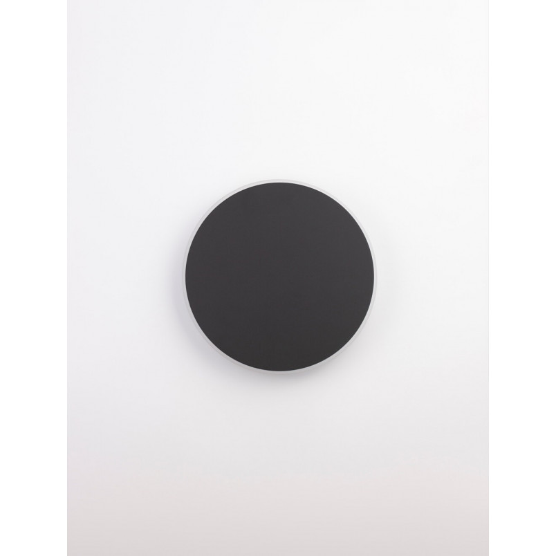 Kinkiet okrągły dekoracyjny Cerchio LED 30cm 1450lm czarny