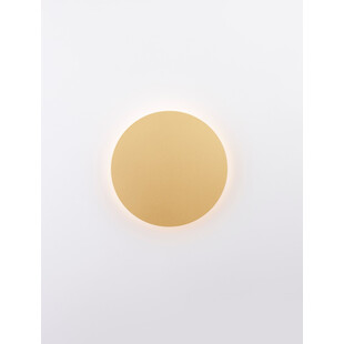 Kinkiet okrągły dekoracyjny Cerchio LED 22cm złoty mat