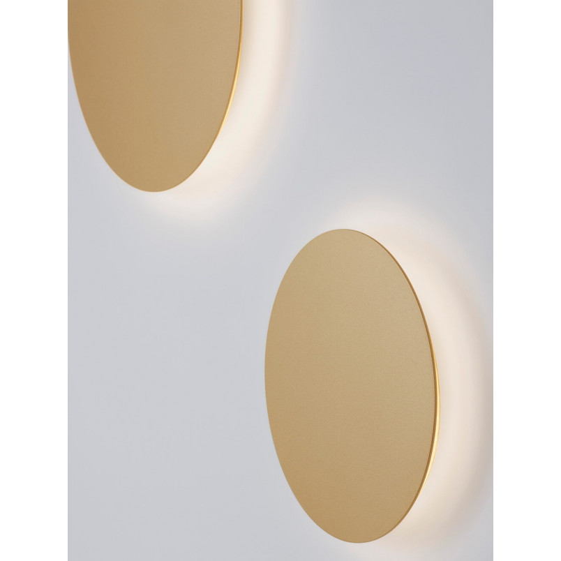 Kinkiet Cerchio LED złoty - nowoczesny design | Decolab24