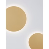 Kinkiet Cerchio LED złoty - nowoczesny design | Decolab24