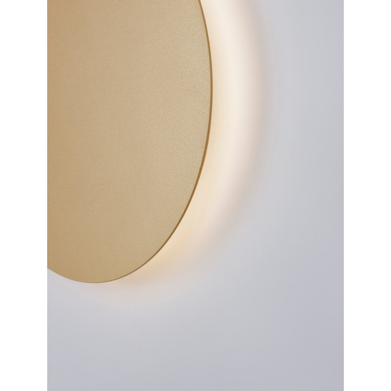 Kinkiet Cerchio LED złoty - nowoczesny design | Decolab24