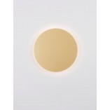 Kinkiet Cerchio LED złoty - nowoczesny design | Decolab24