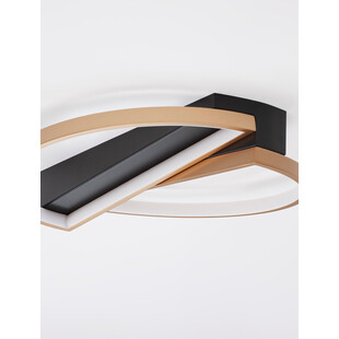 Plafon LED Glamour Zeo | Czarny i Mosiądz - Decolab24