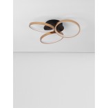 Plafon LED Glamour Zeo | Czarny i Mosiądz | Decolab24