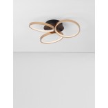Plafon LED Glamour Zeo | Czarny i Mosiądz | Decolab24