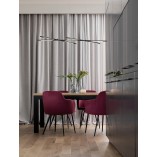 Lampa wisząca Strise LED | Nowoczesna, czarna, 115cm | Decolab24