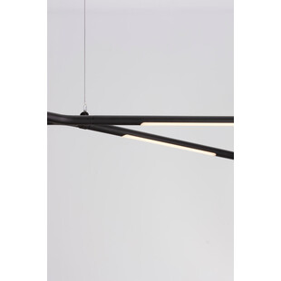 Lampa wisząca Strise LED | Nowoczesna, czarna, 115cm | Decolab24