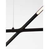 Lampa wisząca Strise LED | Nowoczesna, czarna, 115cm | Decolab24