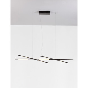 Lampa wisząca nowoczesna Strise LED 115cm czarna