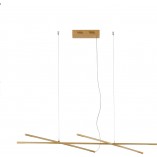 Lampa wisząca nowoczesna Strise LED 115cm mosiężna