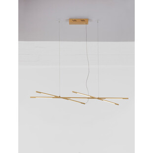 Lampa wisząca nowoczesna Strise LED 115cm mosiężna