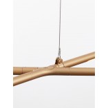 Lampa wisząca nowoczesna Strise LED 115cm mosiężna