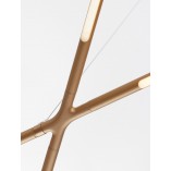 Lampa wisząca nowoczesna Strise LED 115cm mosiężna
