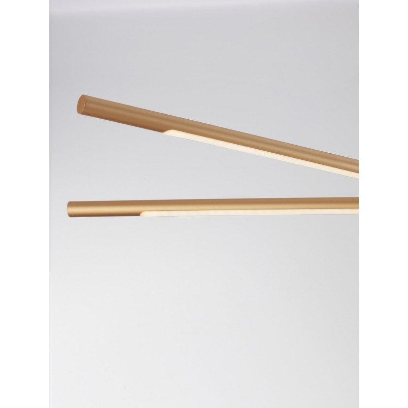 Lampa wisząca nowoczesna Strise LED 115cm mosiężna