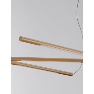 Lampa wisząca nowoczesna Strise LED 115cm mosiężna