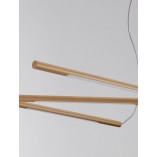 Lampa wisząca nowoczesna Strise LED 115cm mosiężna