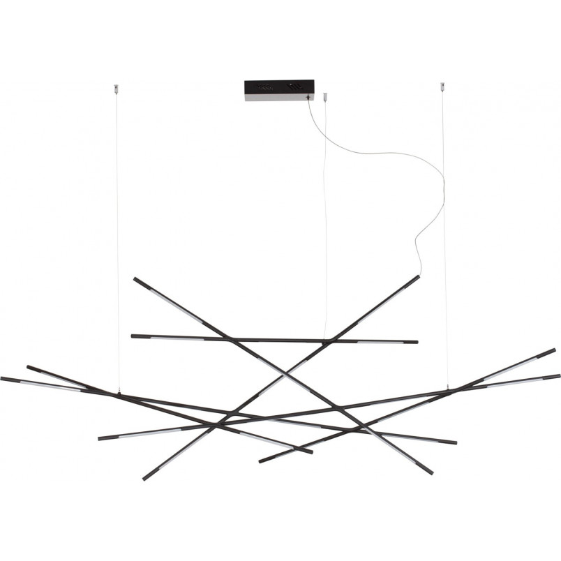 Lampa wisząca Strise LED - Nowoczesny żyrandol czarny | Decolab24