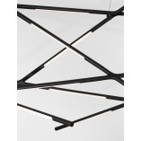 Lampa wisząca Strise LED - Nowoczesny żyrandol czarny | Decolab24