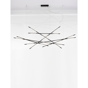 Lampa wisząca nowoczesna Strise LED 180cm czarna