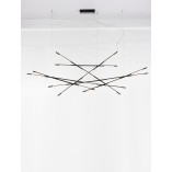 Lampa wisząca Strise LED - Nowoczesny żyrandol czarny | Decolab24