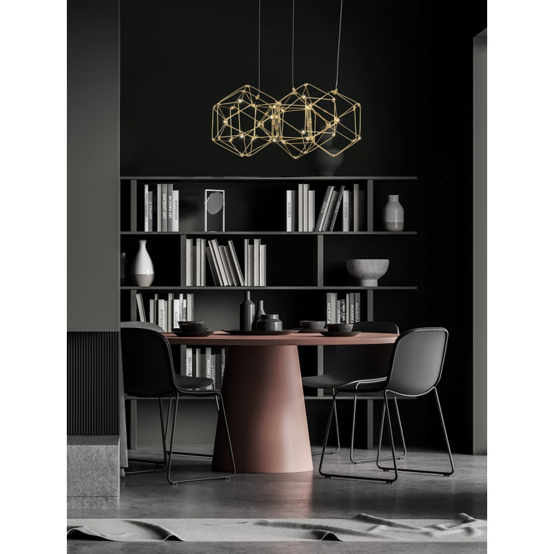 Lampa wisząca Embla LED - Złota, Nowoczesna | Decolab24