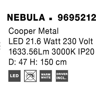 Lampa wisząca Embla LED - Złota, Nowoczesna | Decolab24