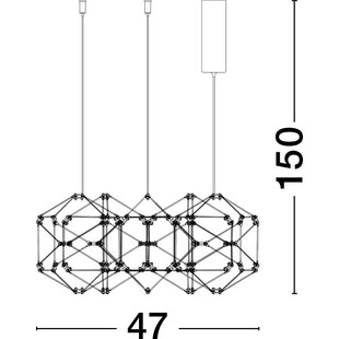 Lampa wisząca Embla LED - Złota, Nowoczesna | Decolab24