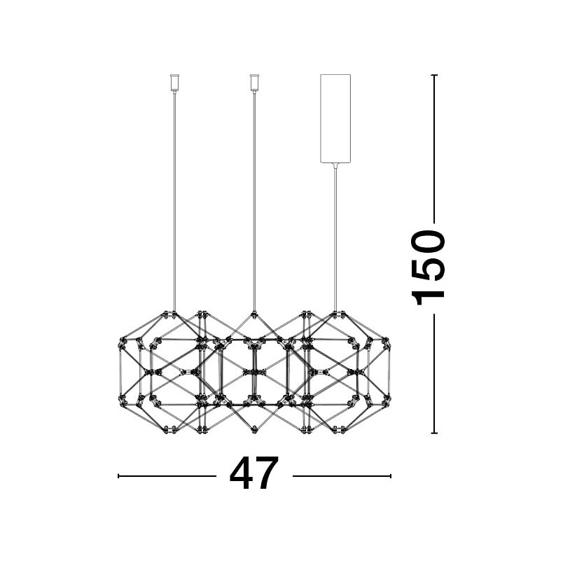 Lampa wisząca Embla LED - Złota, Nowoczesna | Decolab24