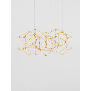 Lampa wisząca nowoczesna dekoracyjna Embla LED 47cm złota