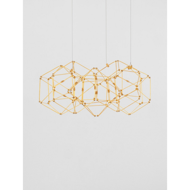 Lampa wisząca Embla LED - Złota, Nowoczesna | Decolab24