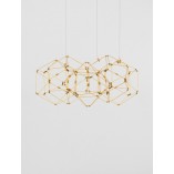 Lampa wisząca Embla LED - Złota, Nowoczesna | Decolab24