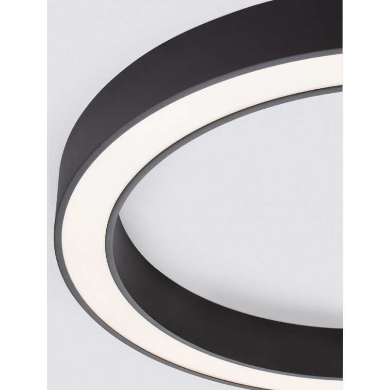 Plafon okrągły nowoczesny Lendon LED 80cm czarny