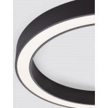 Plafon okrągły nowoczesny Lendon LED 80cm czarny