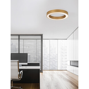 Plafon LED Glamour Lendon - Mosiężny, 60cm | Decolab24