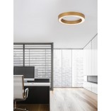 Plafon LED Glamour Lendon - Mosiężny, 60cm | Decolab24
