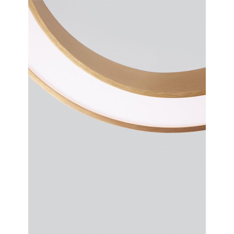 Plafon LED Glamour Lendon - Mosiężny, 60cm | Decolab24