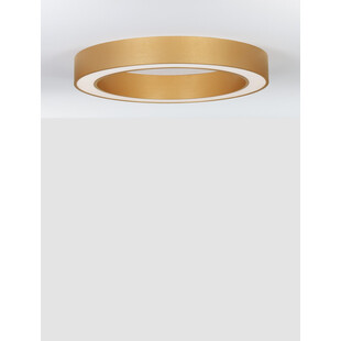 Plafon okrągły glamour Lendon LED 60cm mosiężny
