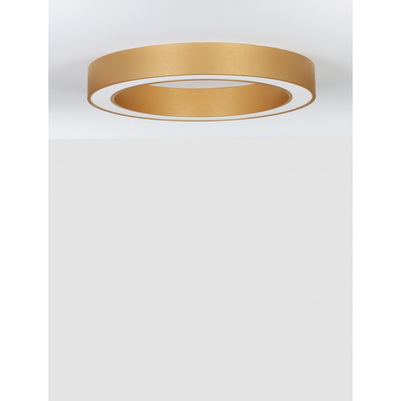Plafon LED Glamour Lendon - Mosiężny, 60cm | Decolab24