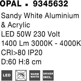 Plafon LED Lendon 60cm - Nowoczesne Oświetlenie | Decolab24