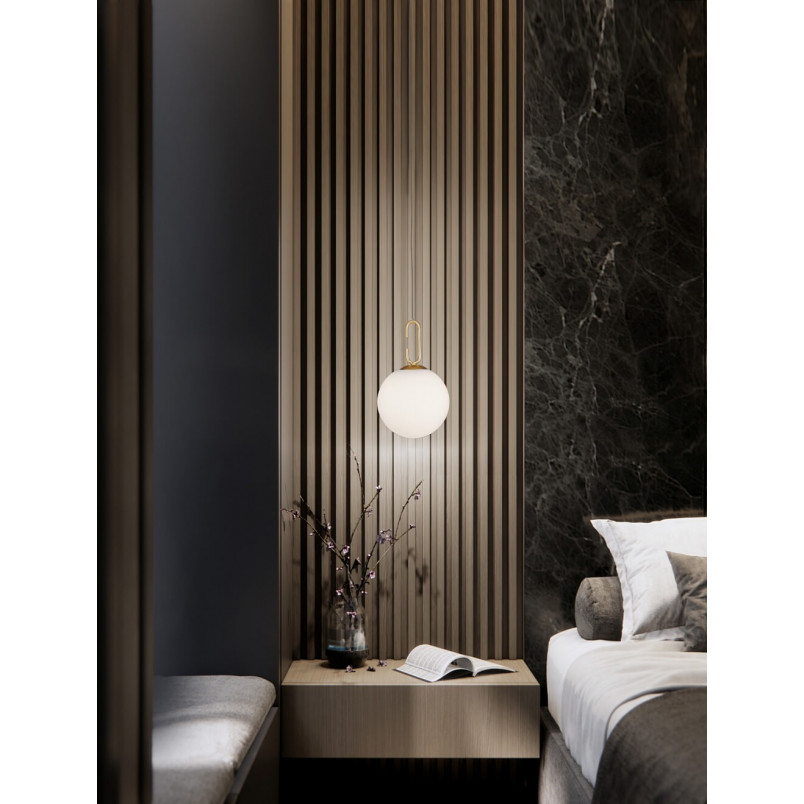 Lampa Wisząca Szklana Kula Glamour Grap LED - Decolab24