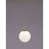 Lampa Wisząca Szklana Kula Glamour Grap LED - Decolab24