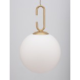 Lampa Wisząca Szklana Kula Glamour Grap LED - Decolab24