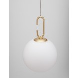 Lampa Wisząca Szklana Kula Glamour Grap LED - Decolab24